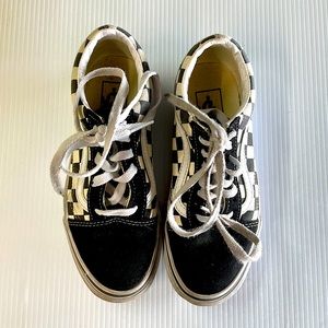 Vans Kids Checkerboard Old School Shoes